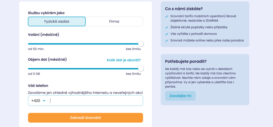Srovnejto Srovnávací Kalkulačka