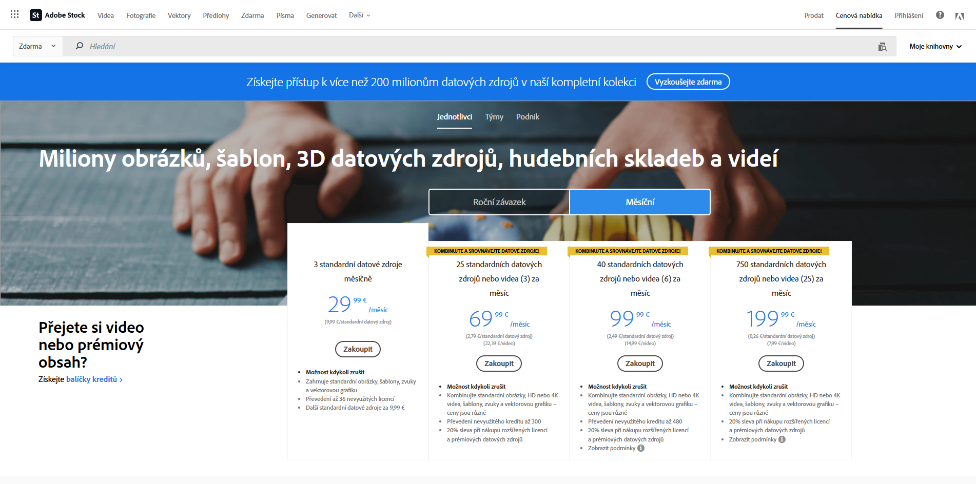 Adobe Stock Měsíční Předplatné