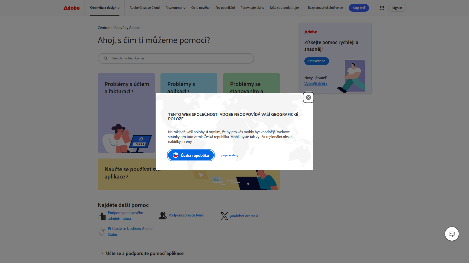 Adobe Stock Podpora