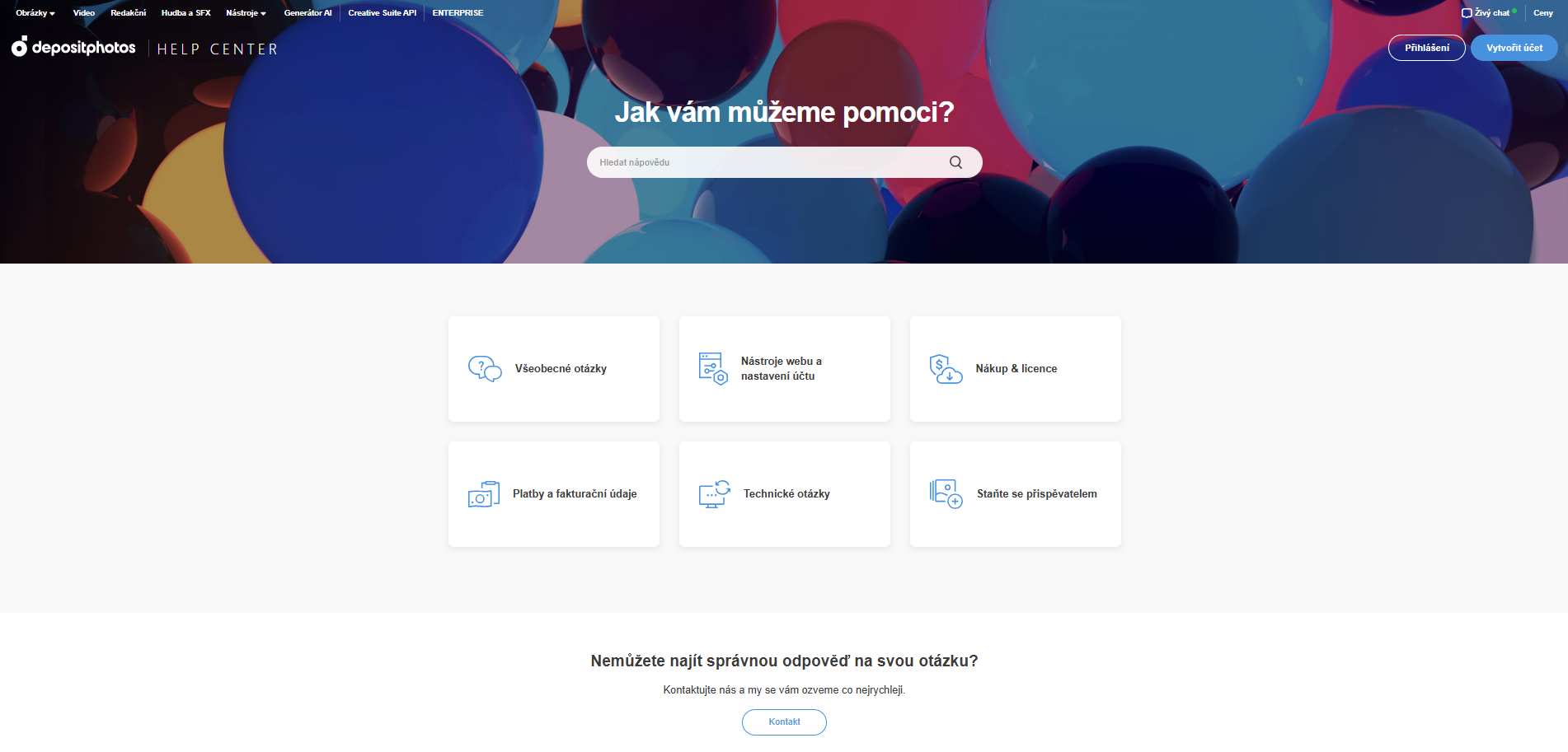 Depositphotos Podpora
