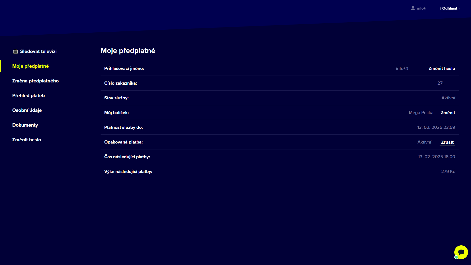 Pecka Tv Sprava Uctu