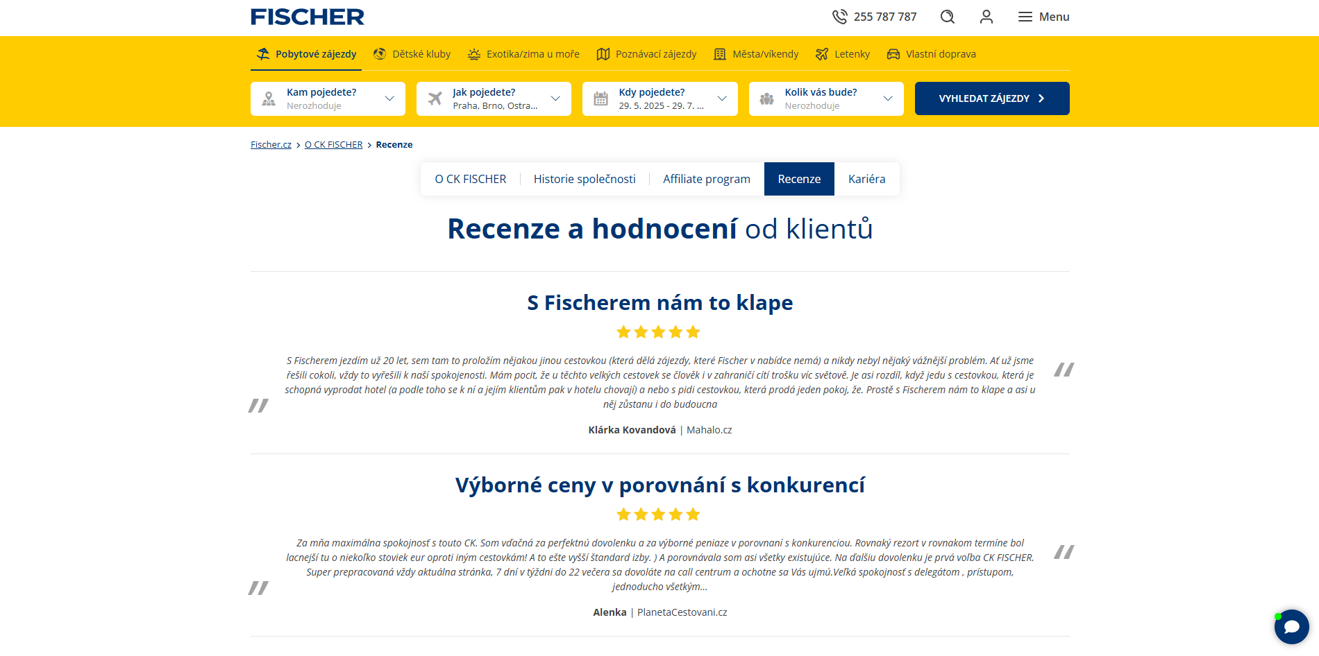 Fischer Recenze