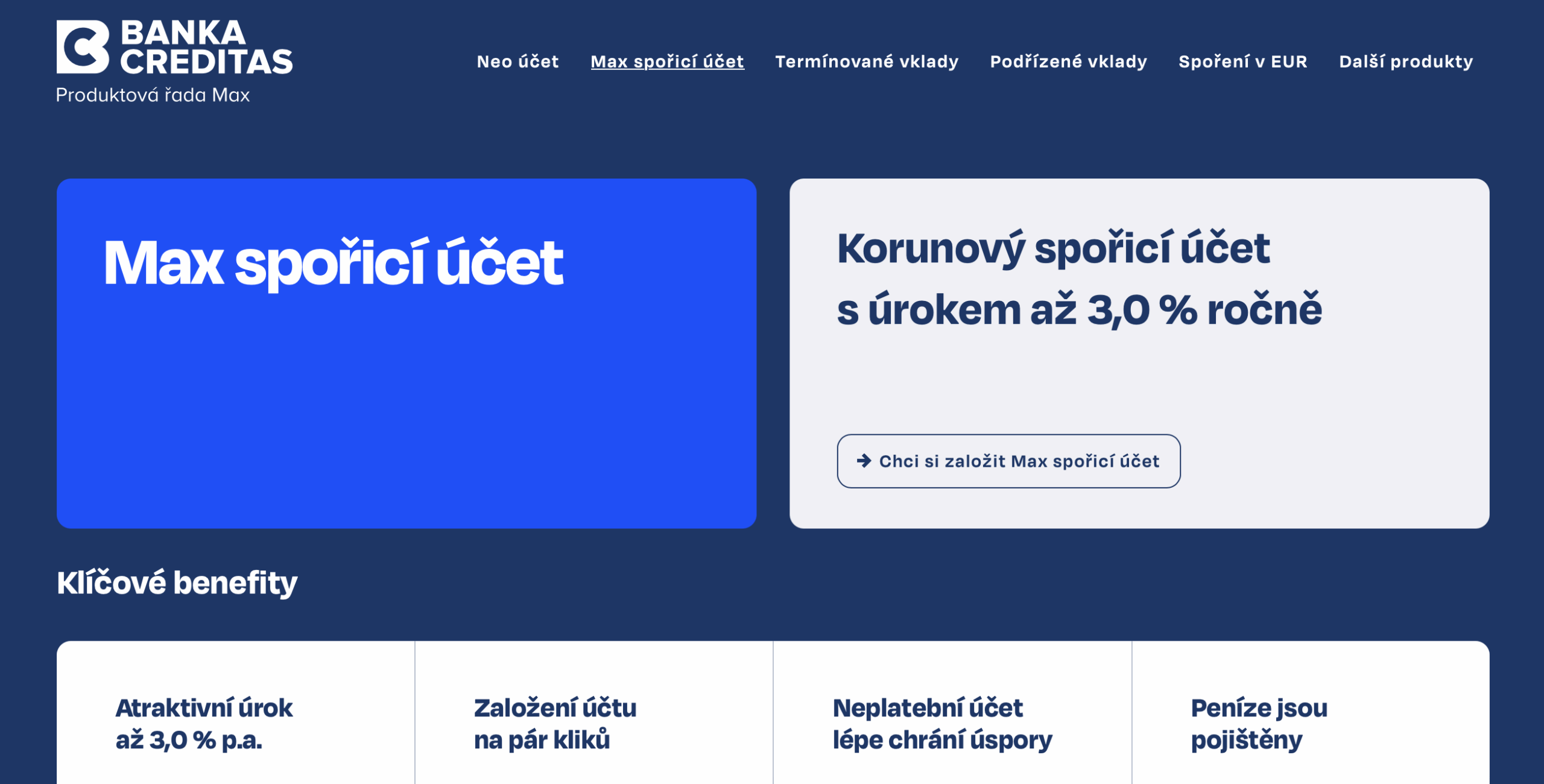 Max Banka Spořicí úrok