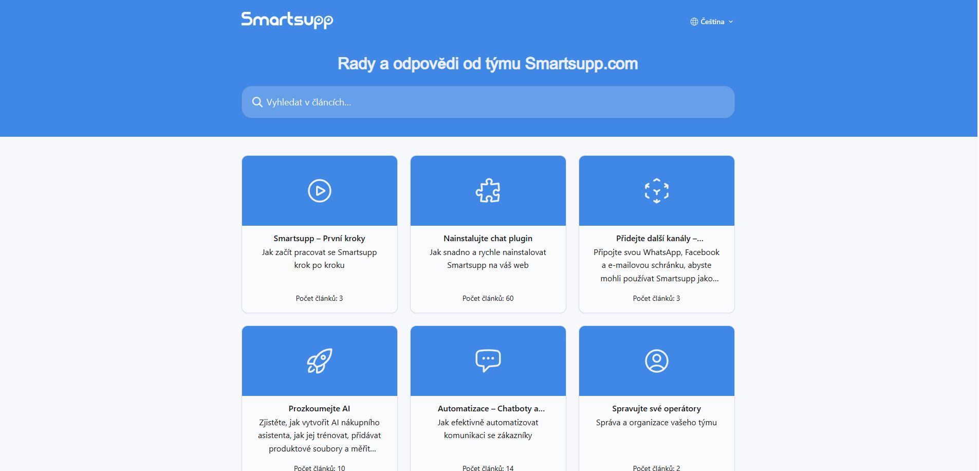 Smartsupp Podpora