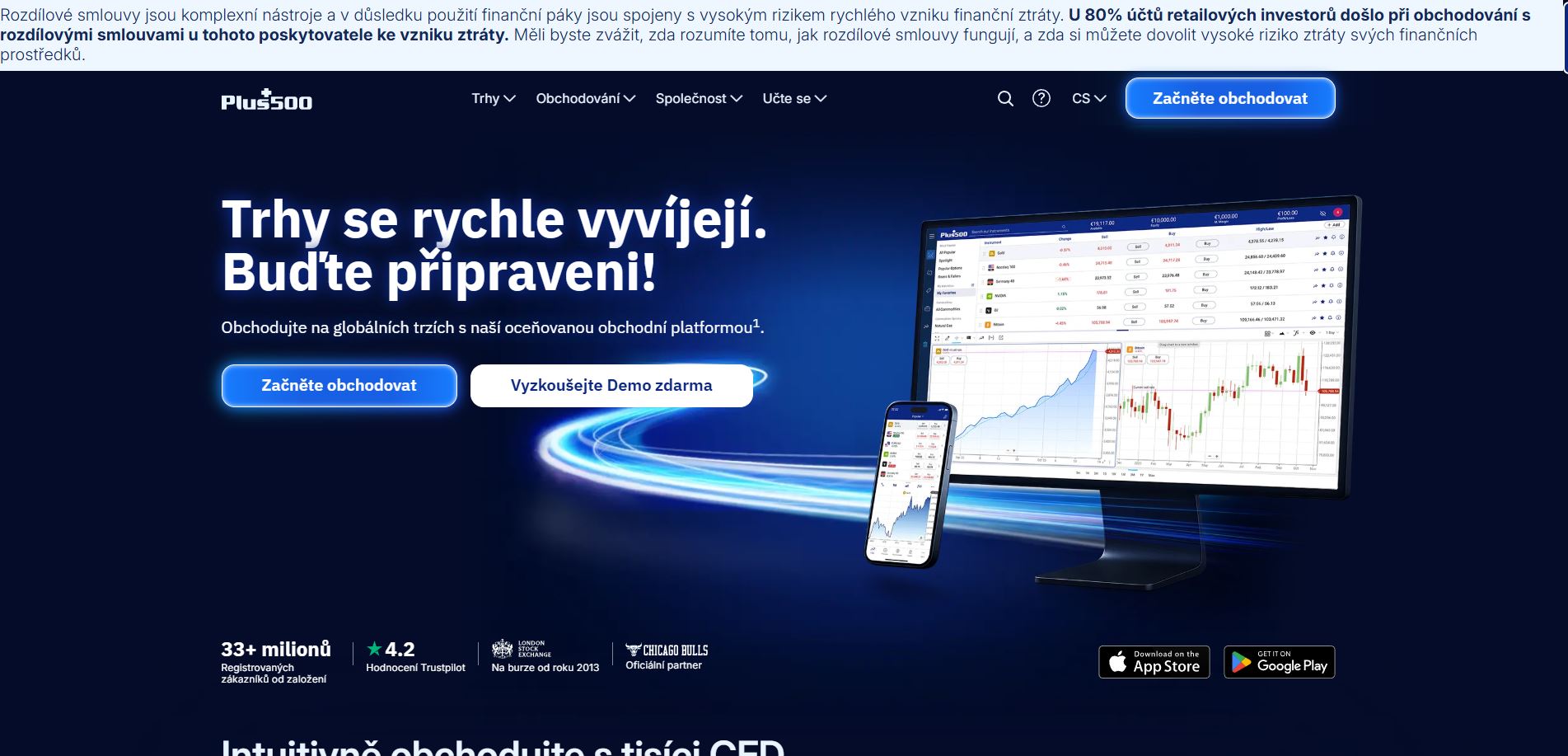 Plus500 Hlavní Strana
