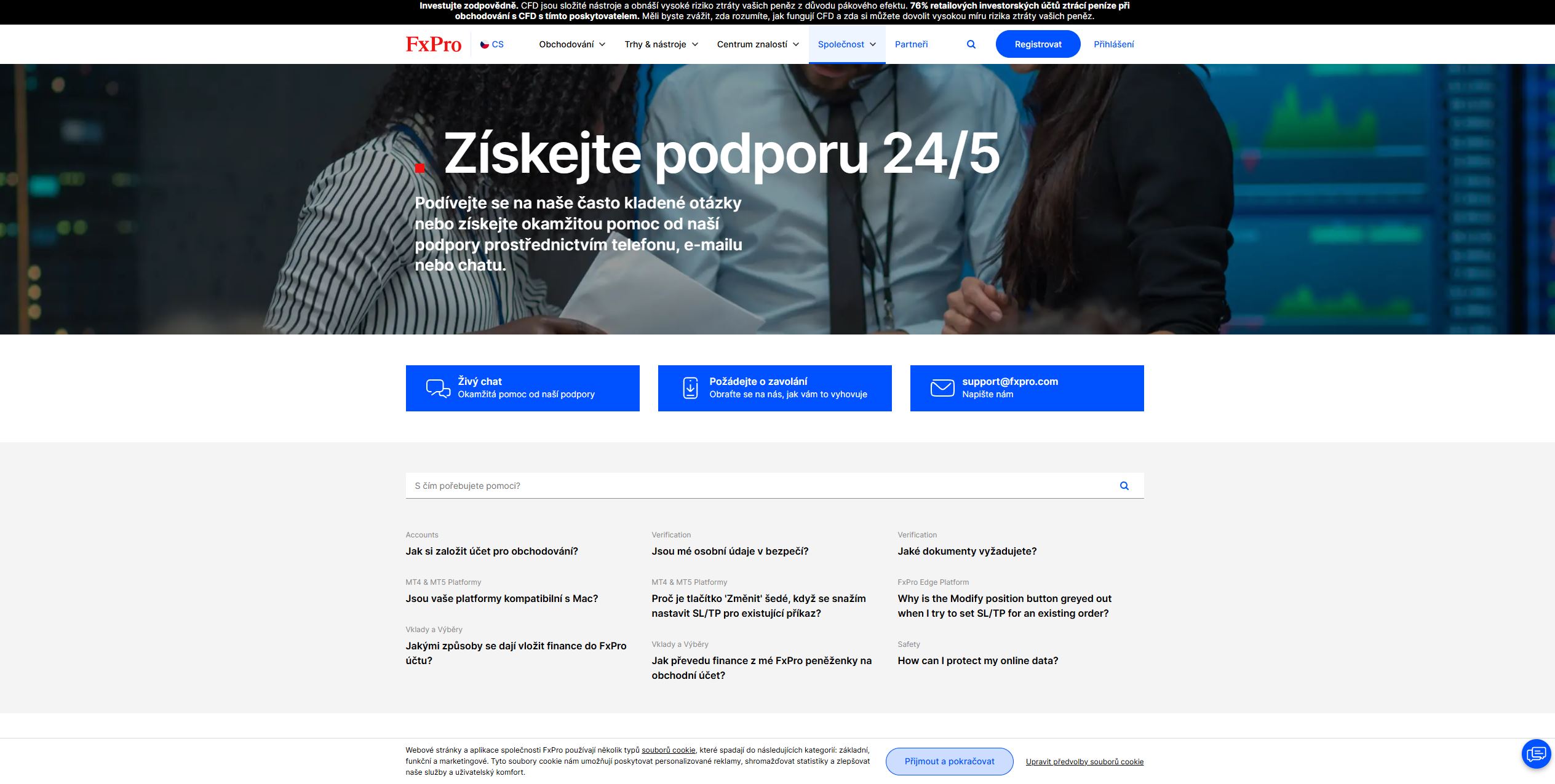 Fxpro Podpora
