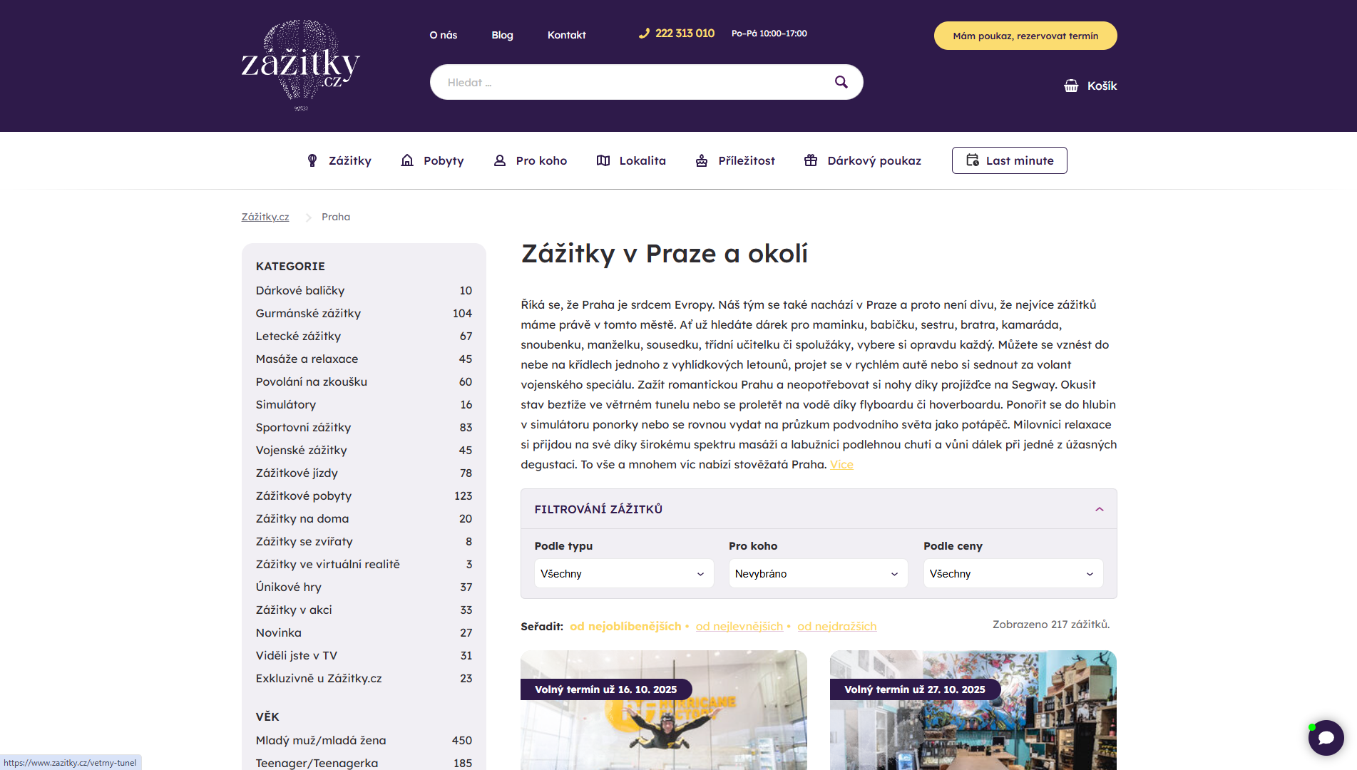 Zazitky Praha