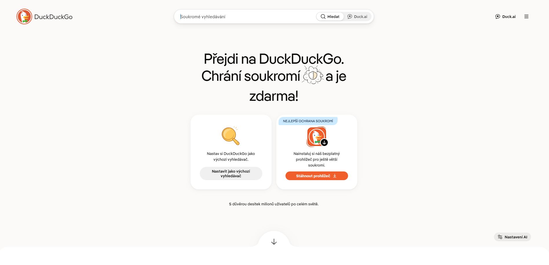 Duckduckgo Hlavní Strana