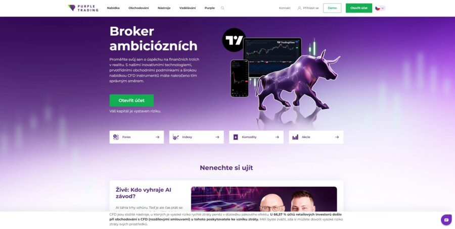 Purple Trading Hlavní Strana