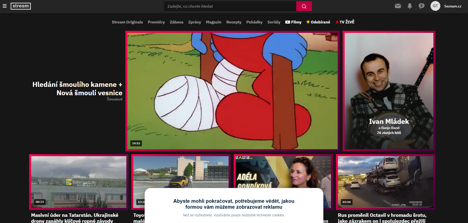 Stream.cz Hlavní Strana