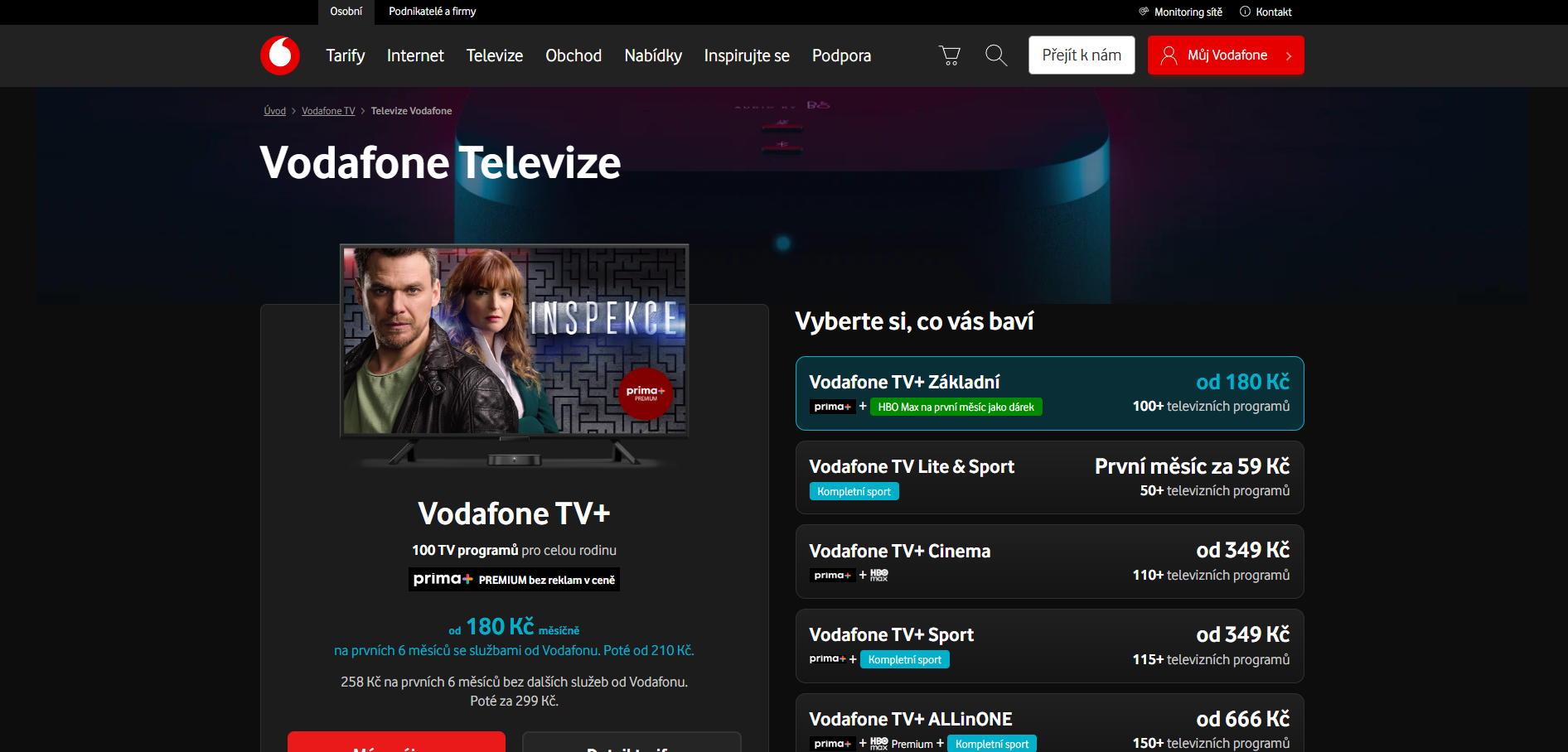 Vodafone Tv Hlavní Strana