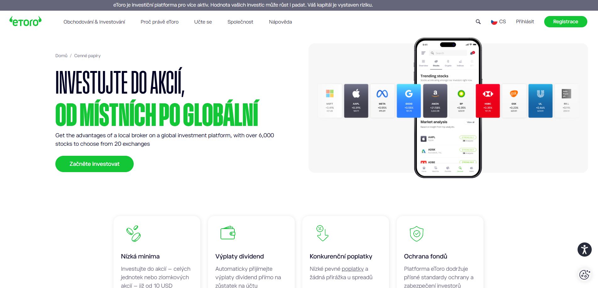 Etoro Hlavní Strana