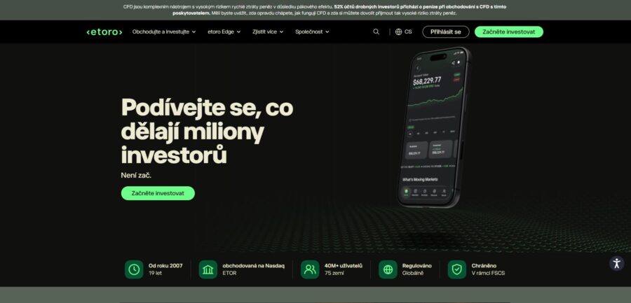 Etoro Hlavní Strana