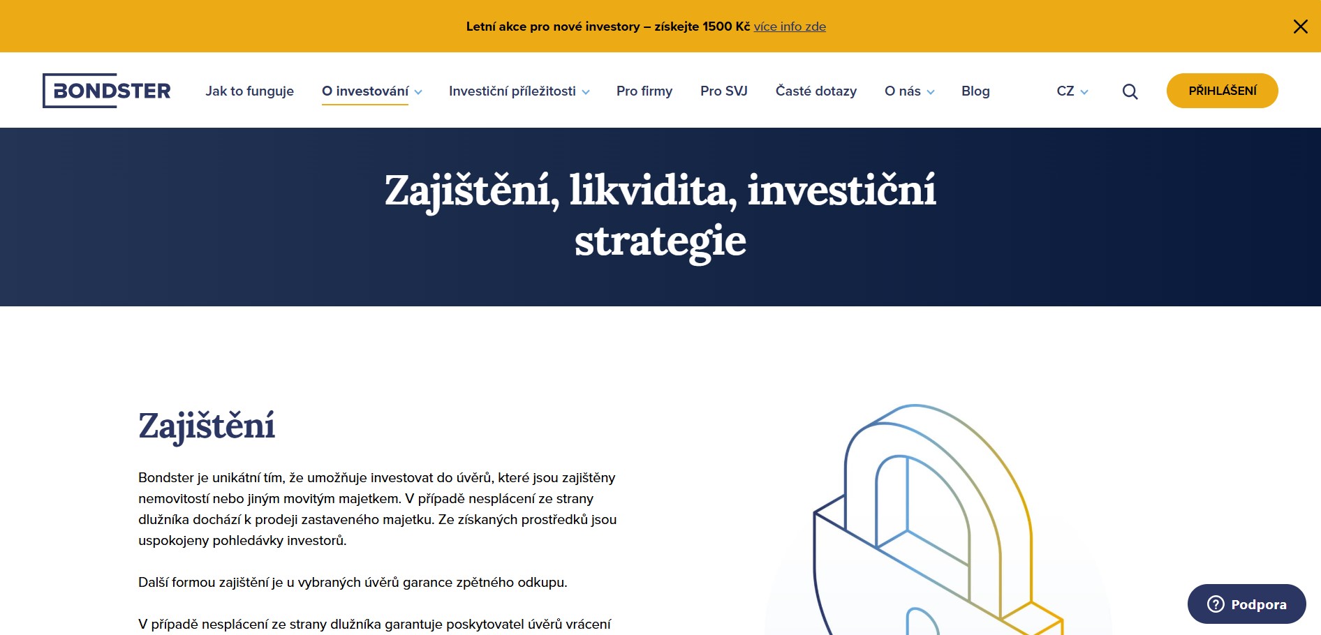 Bondster Zajištění, Likvidita A Důležité Informace