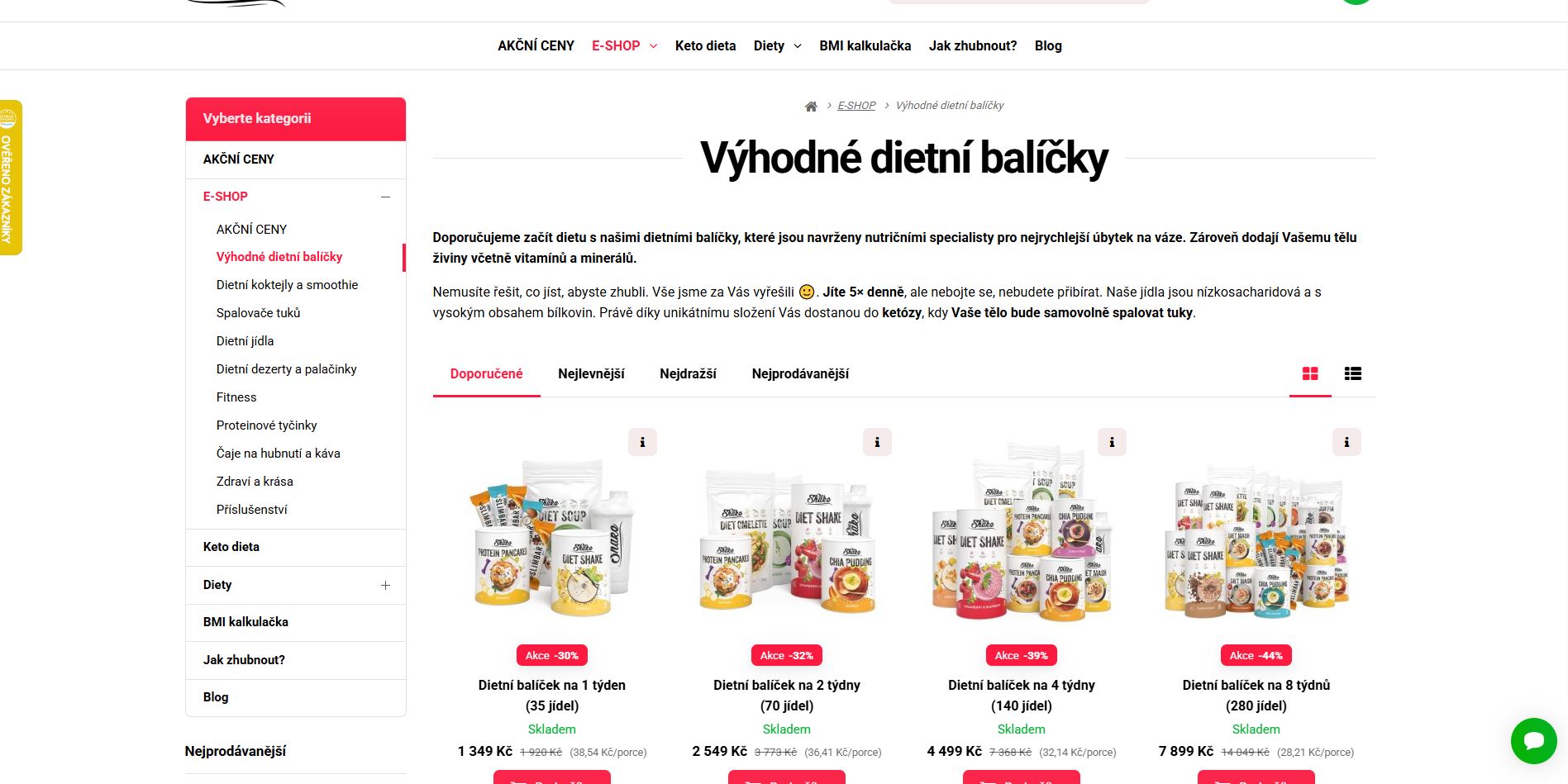Chia Shake Balíčky