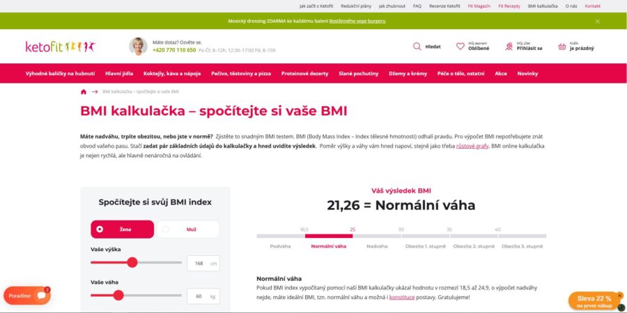 Ketofit Bmi Kalkulačka