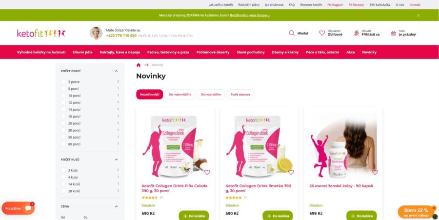 Ketofit Novinky