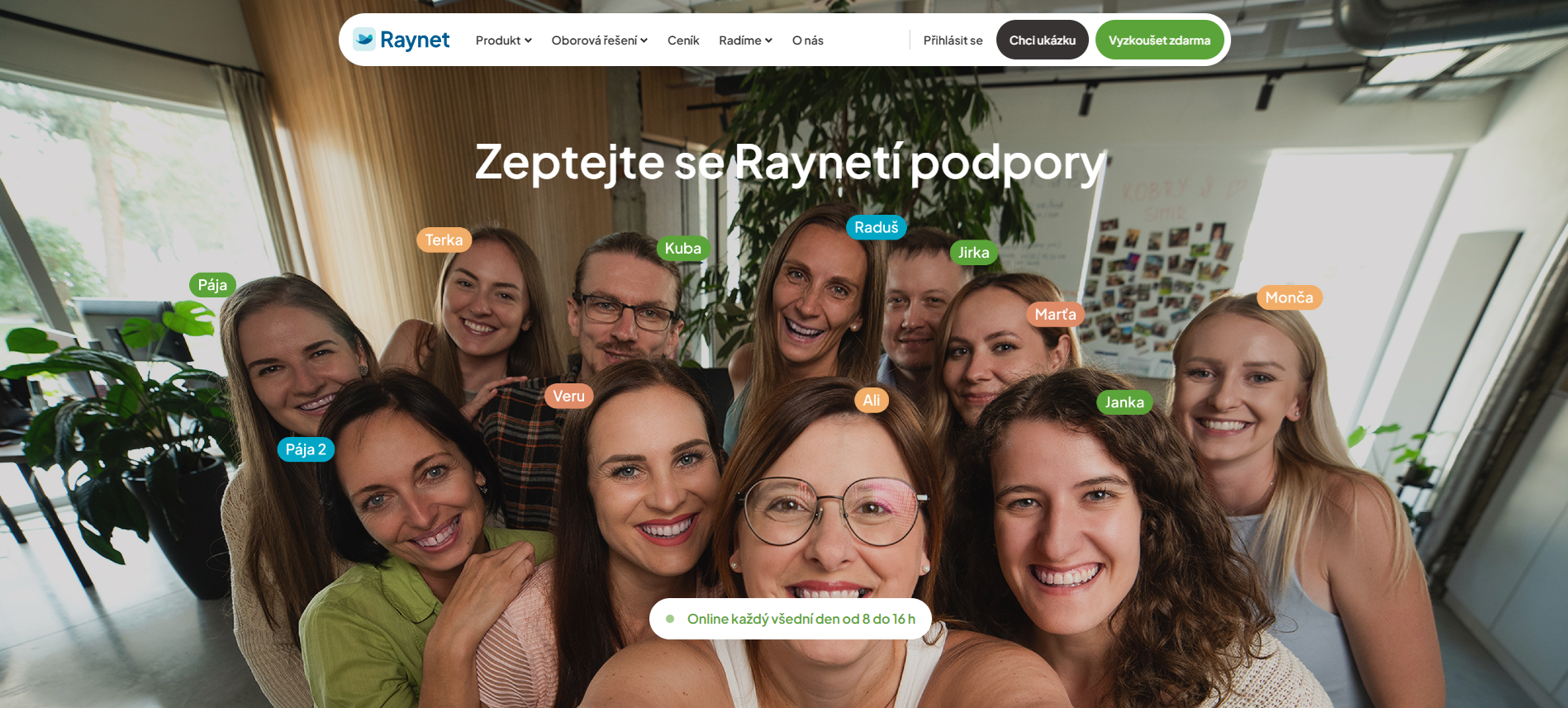 Raynet Podpora
