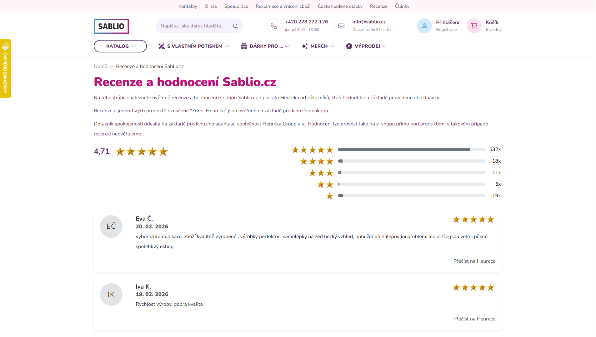 Sablio Recenze Zakazniku