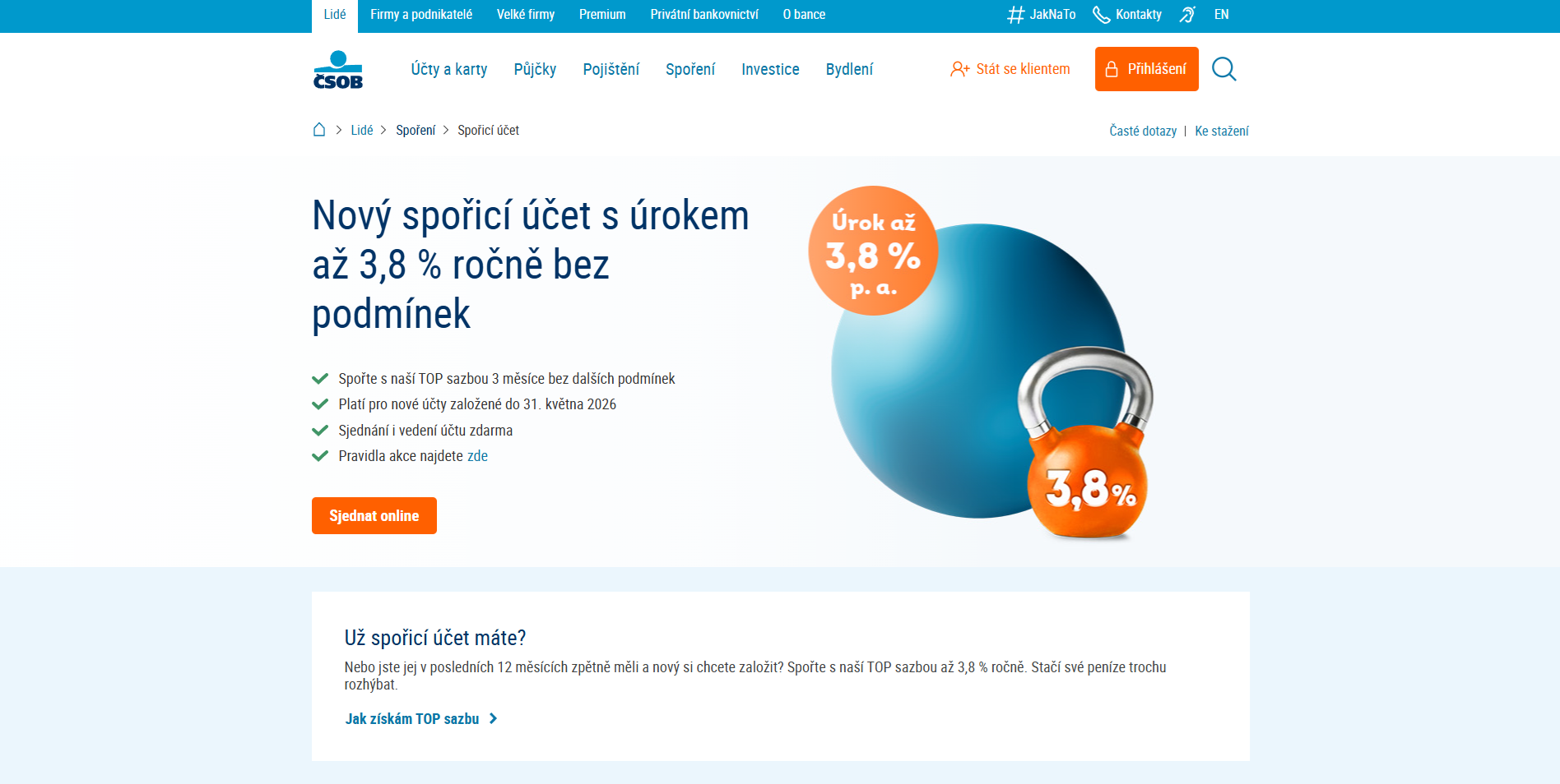 Csob Sporici Ucet