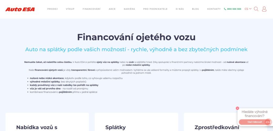 Auto Esa Financování