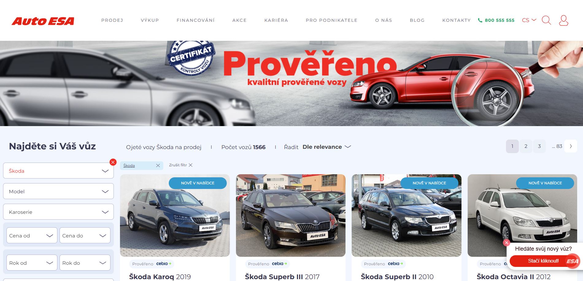 Auto Esa Nabídka Automobilů