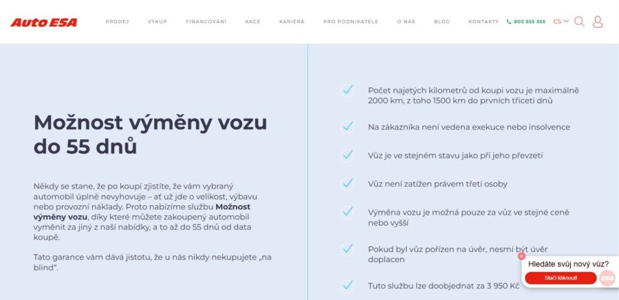 Auto Esa Výměna Vozu