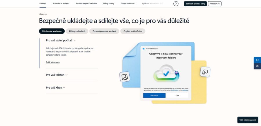 Onedrive Funkce