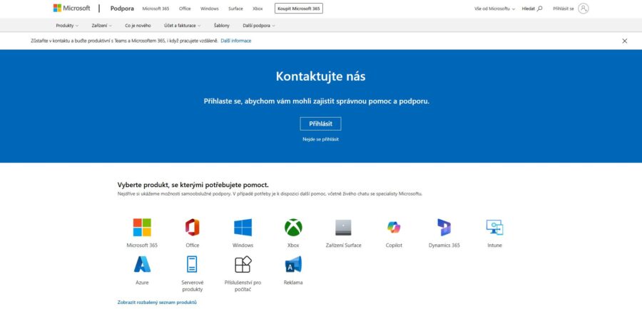 Onedrive Podpora