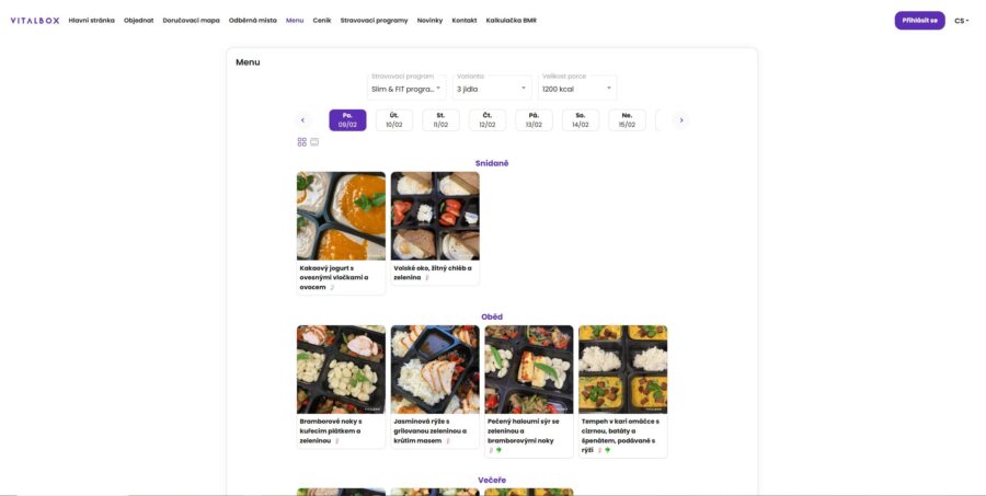 Vitalbox Menu