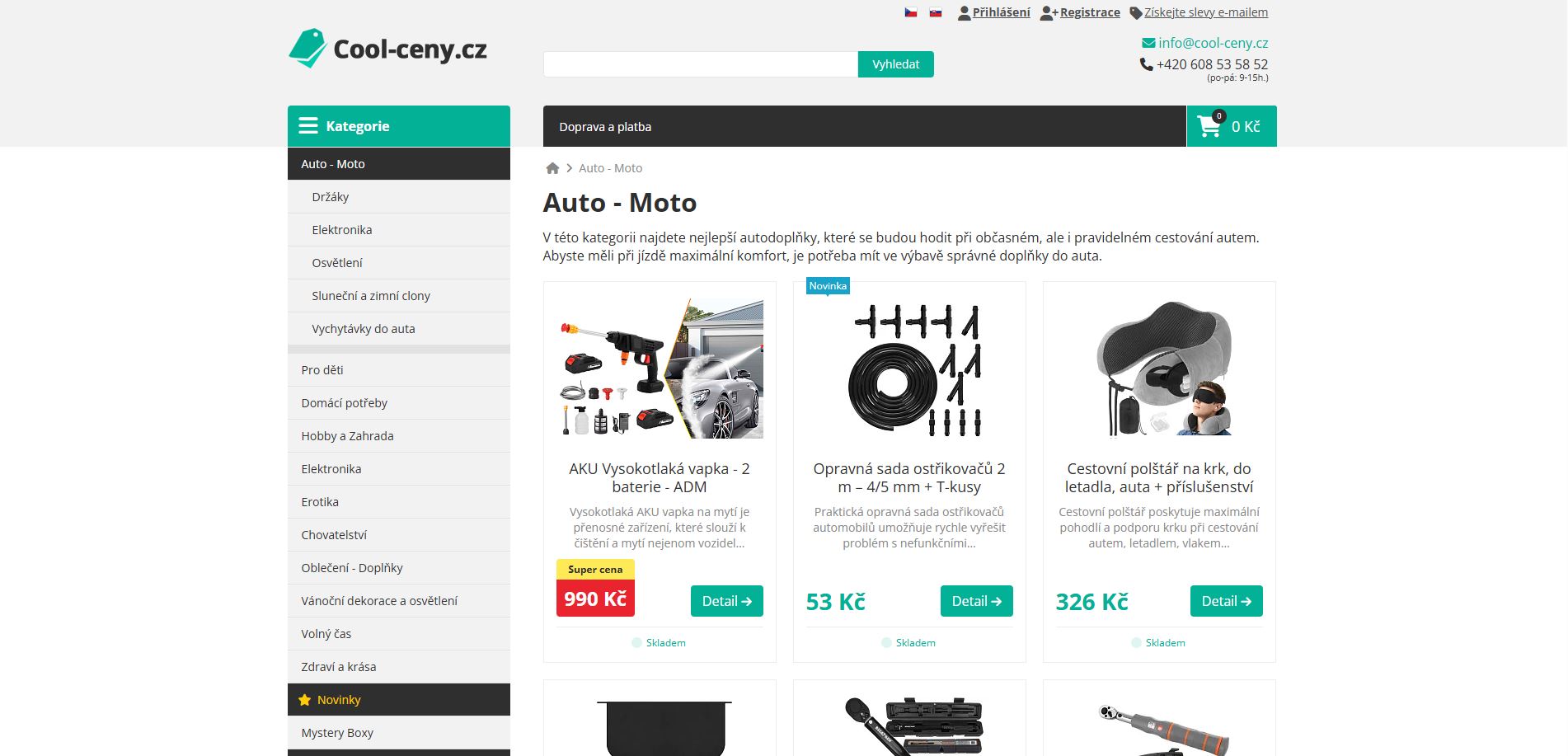 Cool Ceny Výběr Produktů