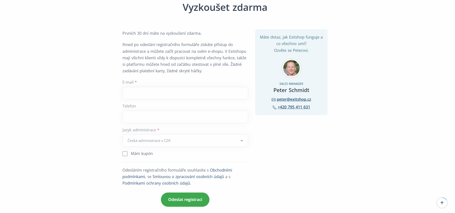 Exitshop Vyzkouset Zdarma