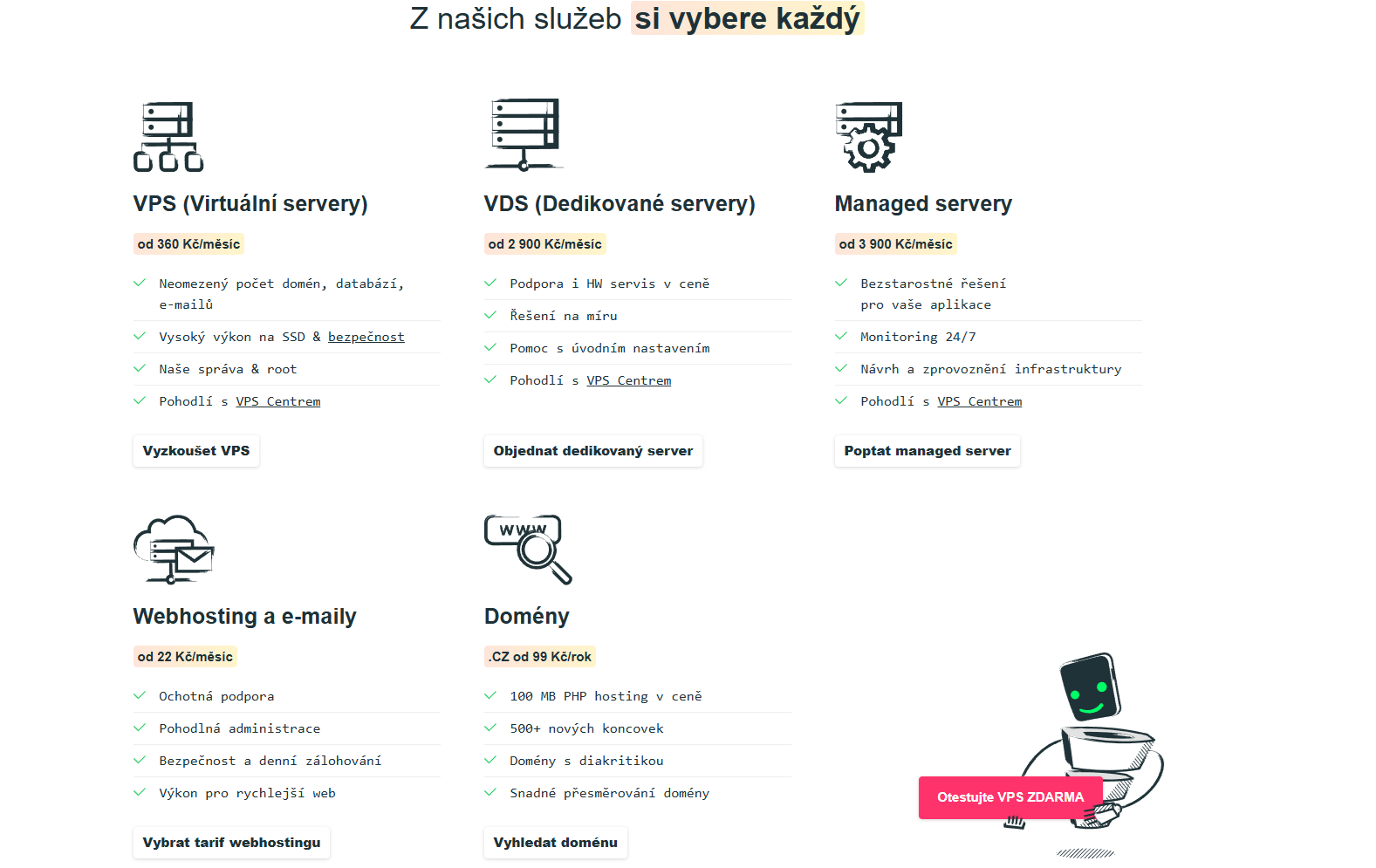 Vas Hosting Sluzby