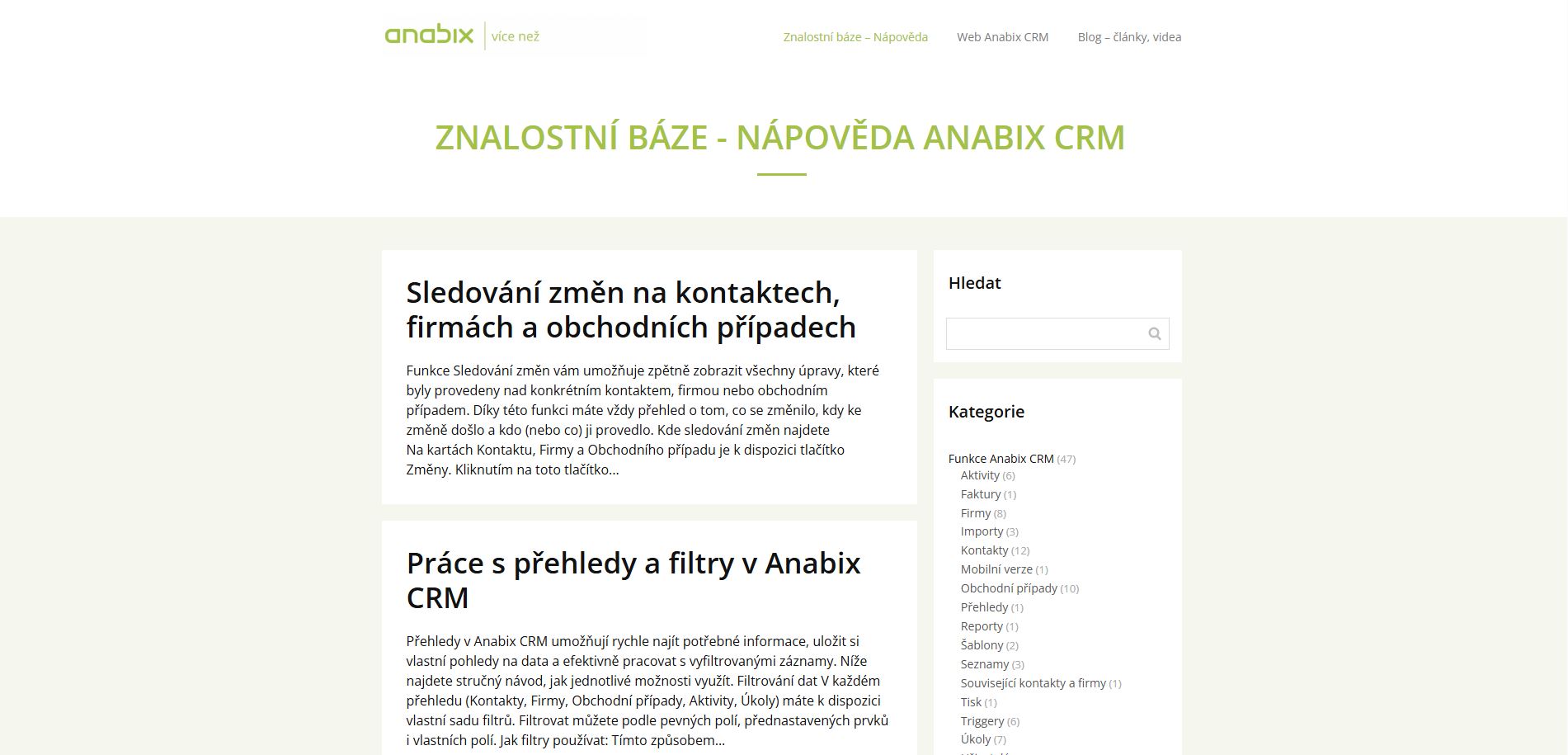 Anabix Crm Podpora