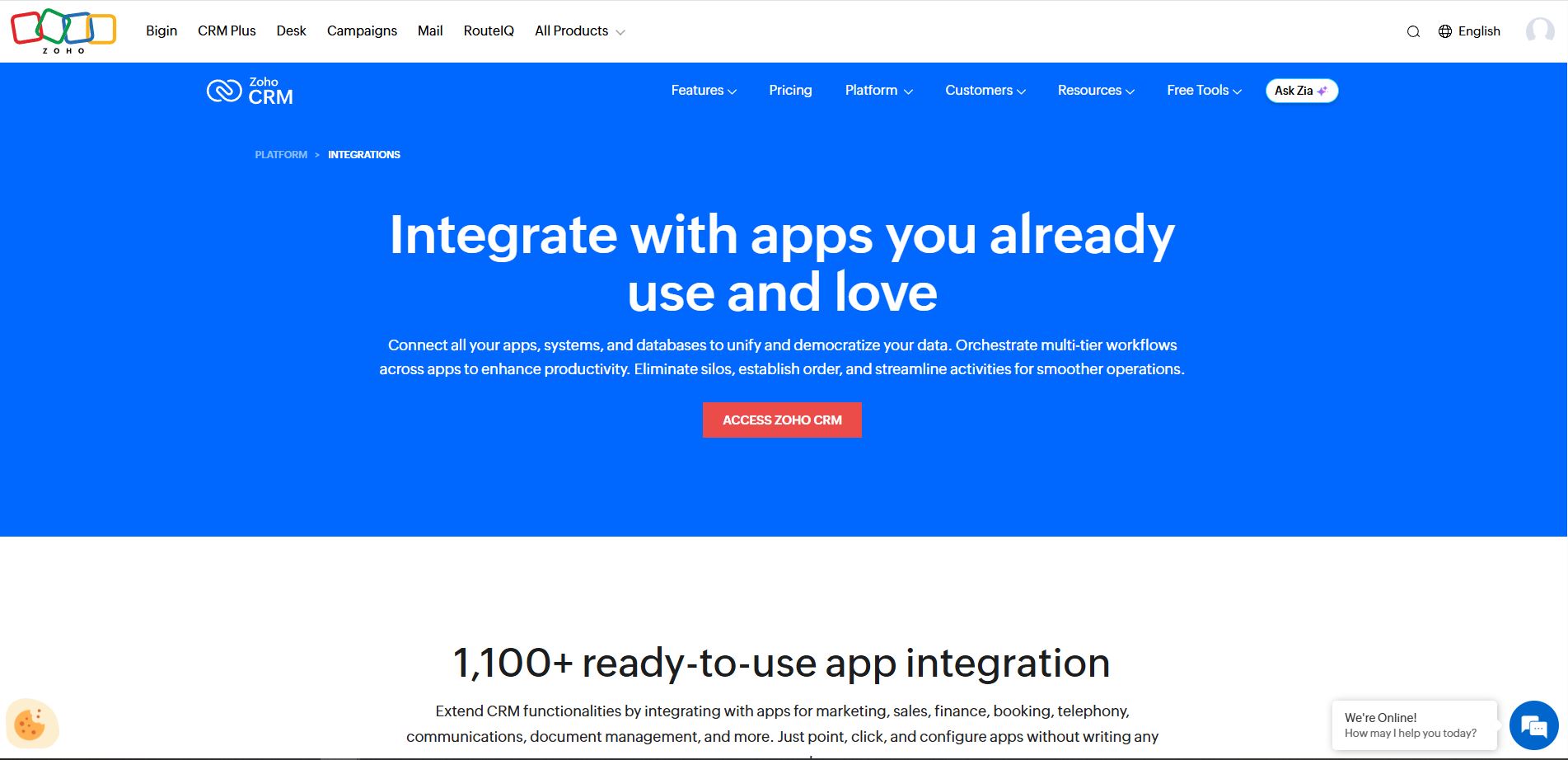 Zoho Crm Integrace