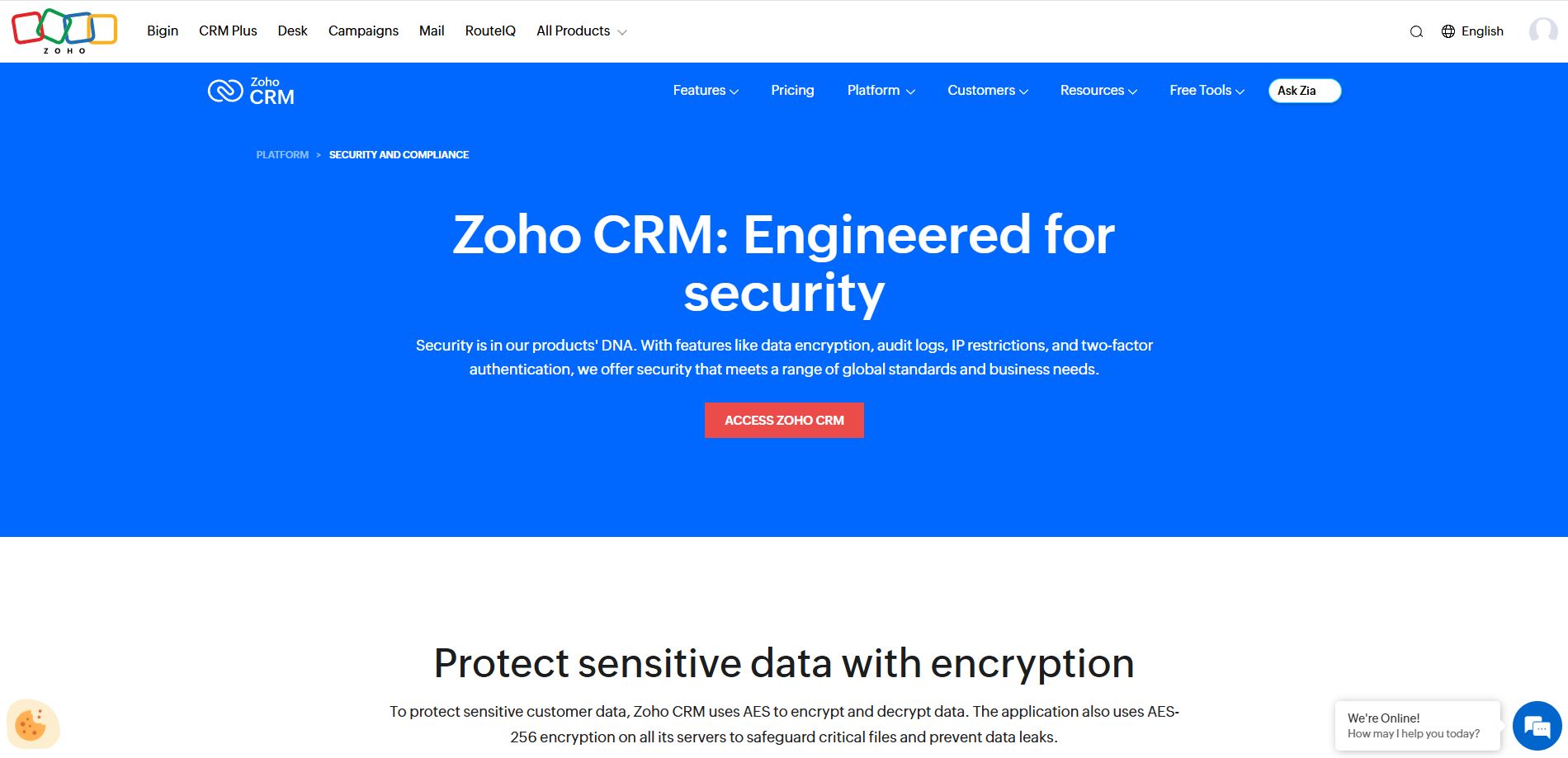 Zoho Crm Zabezpečení