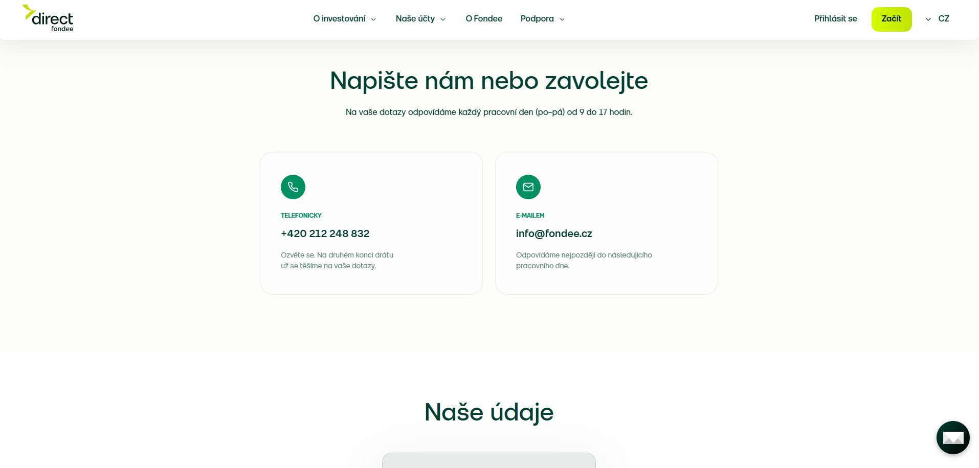 Fondee Podpora