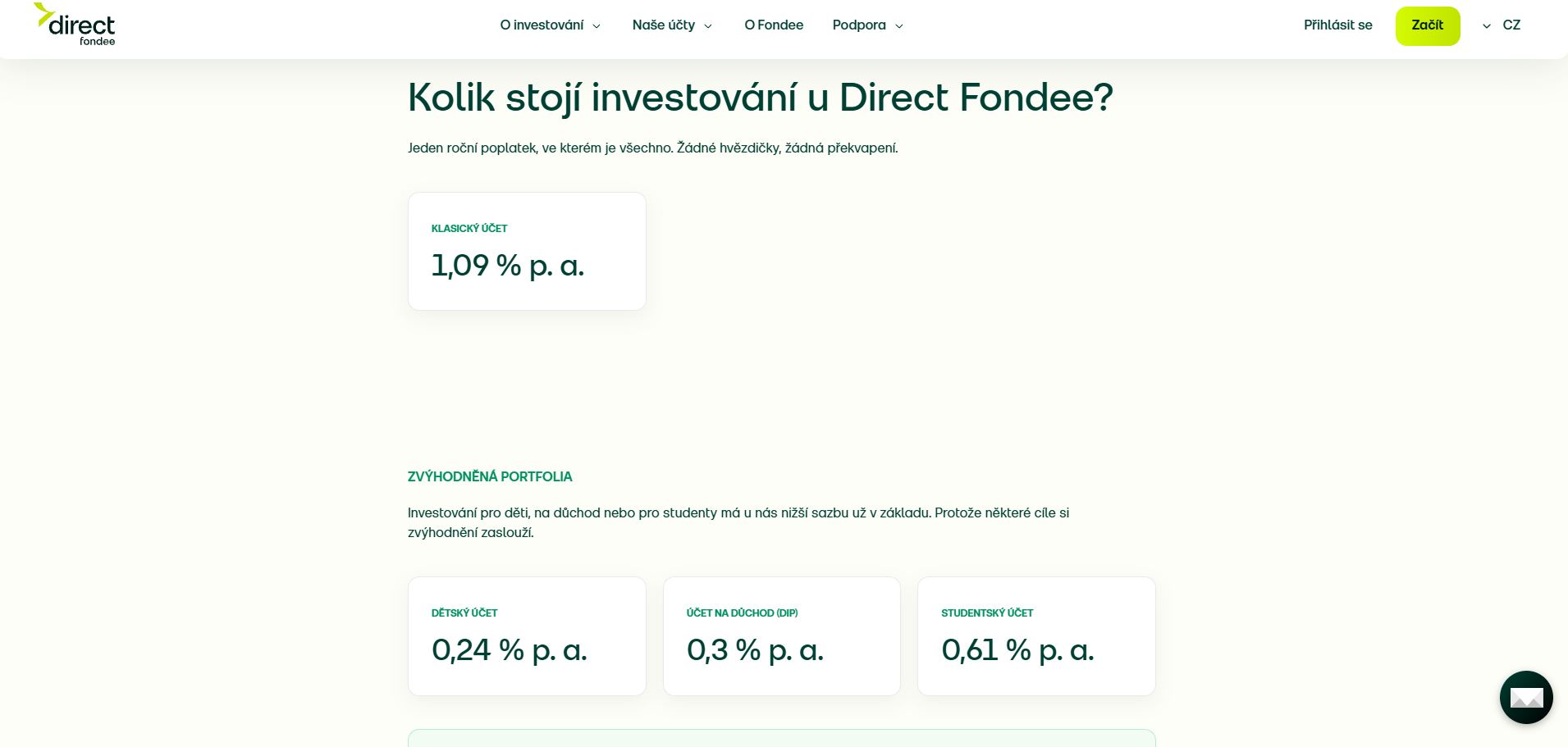 Fondee Poplatky